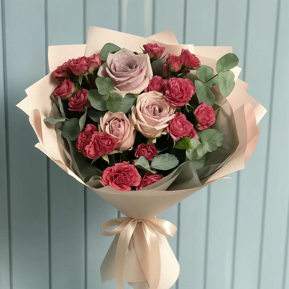 Букет цветов из: Гвоздики и Розы в Кобралово