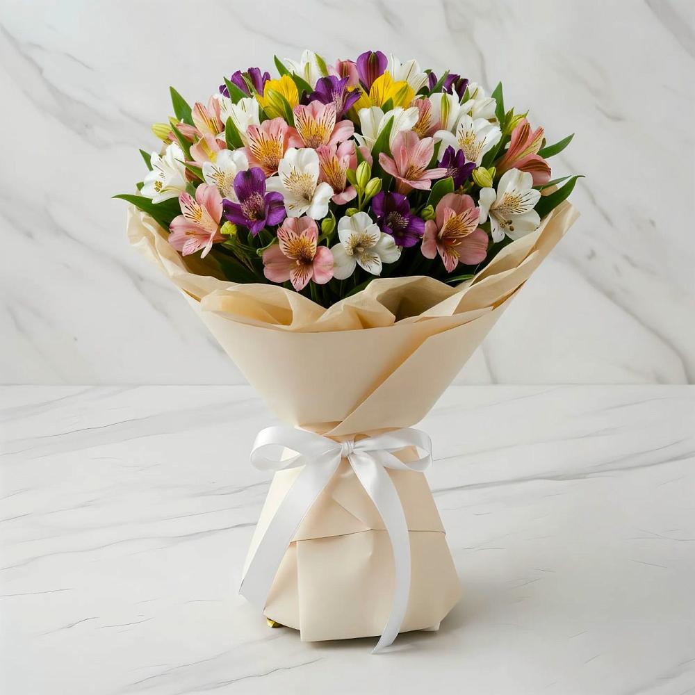 Букет цветов из: Альстромерии в Кобралово