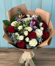 Букет цветов из:  Розы и Альстромерии #REPLACE_PRED# Кобралово
