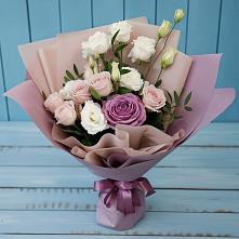 Букет цветов из:  Розы и Лизиантусы #REPLACE_PRED# Кобралово
