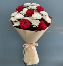 Букет цветов из:  Розы и Хризантемы в Кобралово