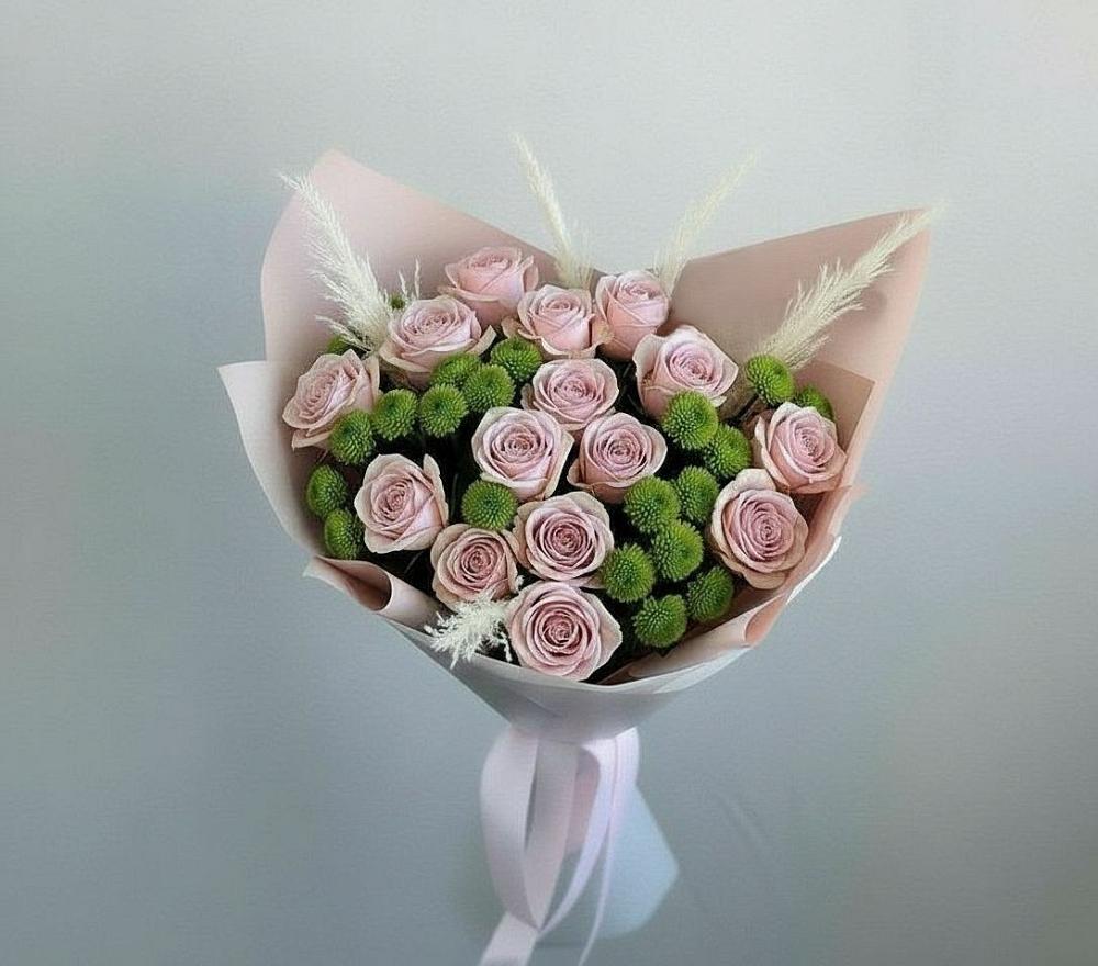 Букет цветов из: Розы и Хризантемы в Кобралово