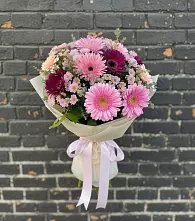 Букет цветов из:  Герберы и Хризантемы #REPLACE_PRED# Кобралово