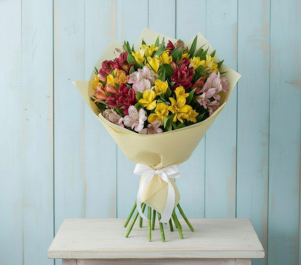Букет цветов из: Альстромерии в Кобралово