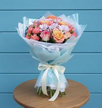 Букет цветов из:  Хризантемы и Розы в Кобралово