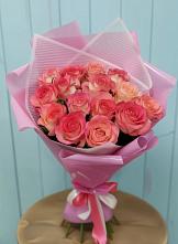 Букет 15 Розовых роз Равель в Кобралово