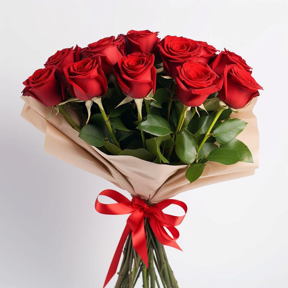 Букет 11 Красных роз Эдлесс Лав в Кобралово