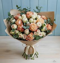 Букет цветов из:  Альстромерии и Розы в Кобралово